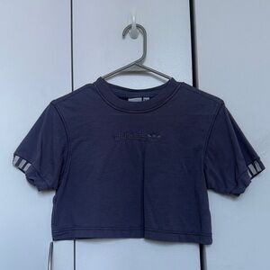 Adidas Original Navy Purple Crop Top